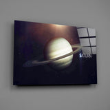 Saturn Glass Wall Art