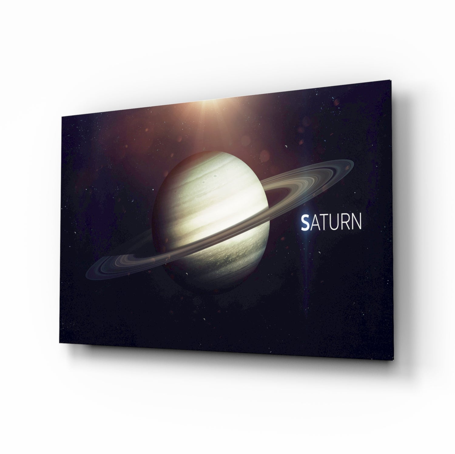 Saturn Glass Wall Art