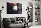 Saturn Glass Wall Art