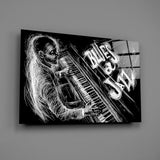 Jazz Blues Music Glass Wall Art