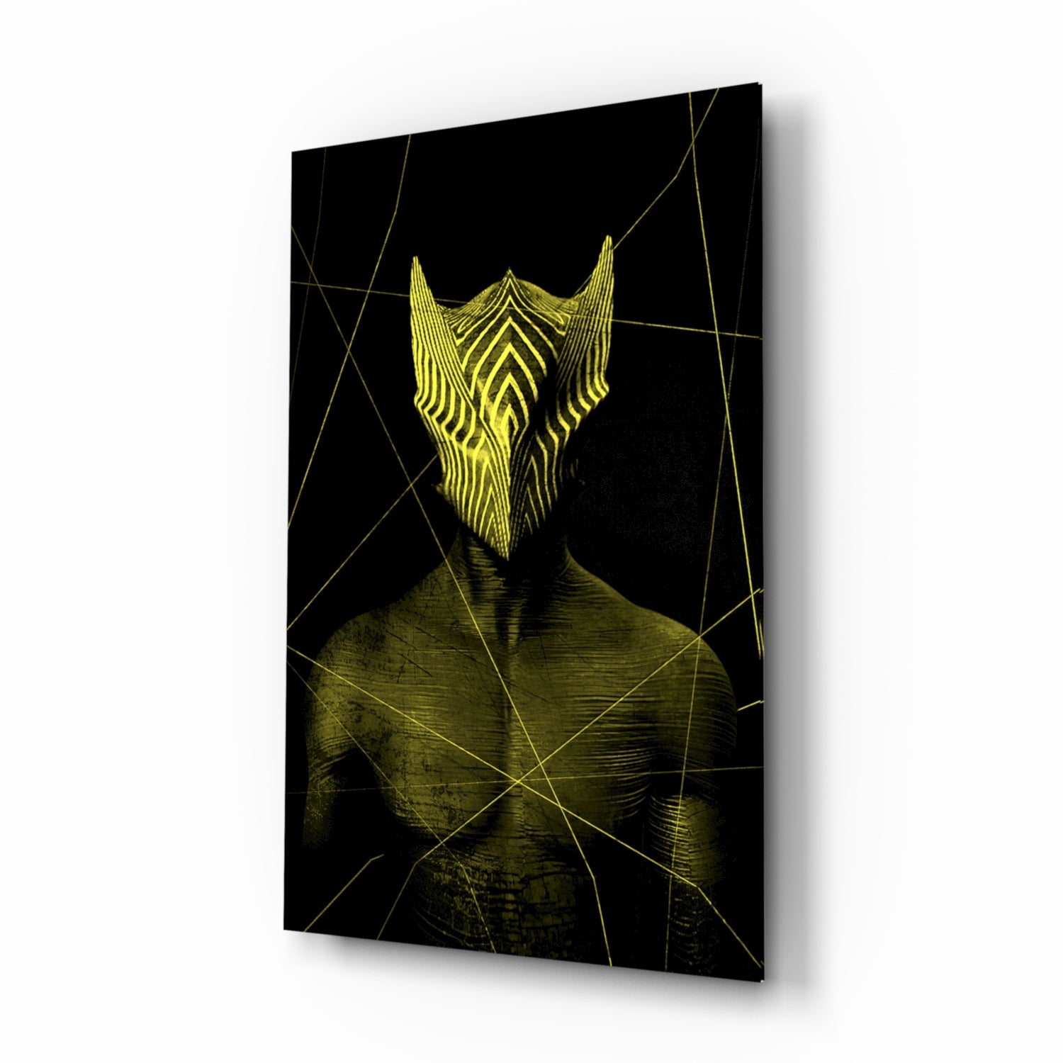 Darko Yellow Glass Wall Art