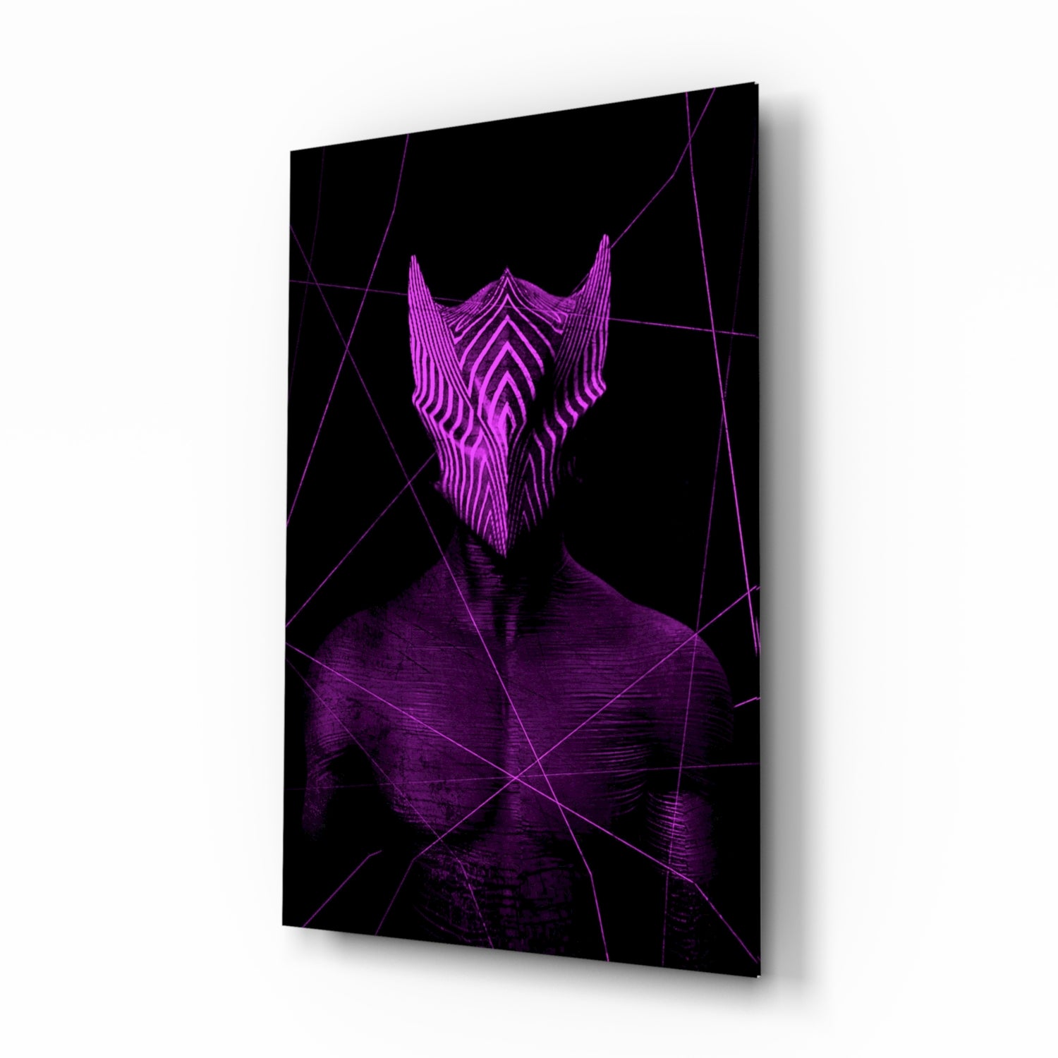 Darko Violet Glass Wall Art