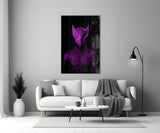 Darko Violet Glass Wall Art