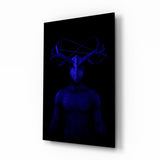 Donnie Blue Glass Wall Art