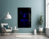 Donnie Blue Glass Wall Art