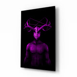 Donnie Purple Glass Wall Art