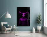 Donnie Purple Glass Wall Art