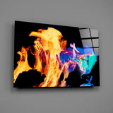 Flames Glass Wall Art