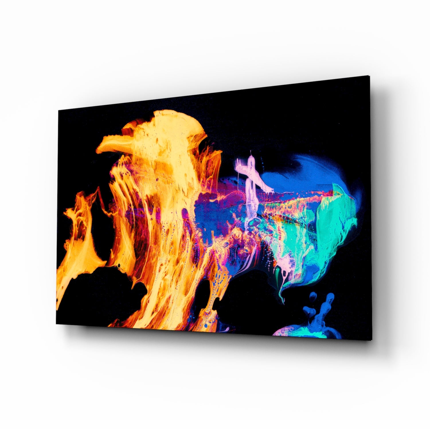 Flames Glass Wall Art