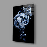 Abstract Gray Glass Wall Art