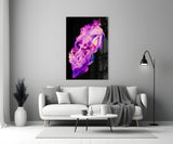 Abstract Purple Glass Wall Art