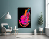 Colorful Winged Glass Wall Art