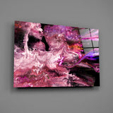 Purple Space Glass Wall Art