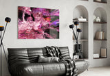 Purple Space Glass Wall Art