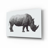 Rhino Glass Wall Art