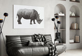 Rhino Glass Wall Art