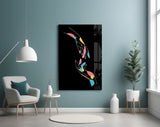 Abstract Colorful Hands Glass Wall Art