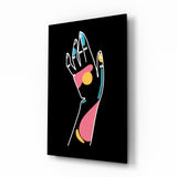 Abstract Colorful Hand Glass Wall Art