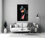 Abstract Colorful Hand Glass Wall Art