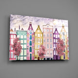 Fairy Tale City Glass Wall Art