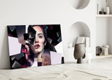 Effect Woman Glass Wall Art