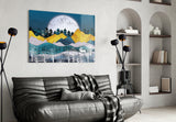 Illustration Landscape Glass Wall Art