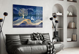 Magic Deer Glass Wall Art