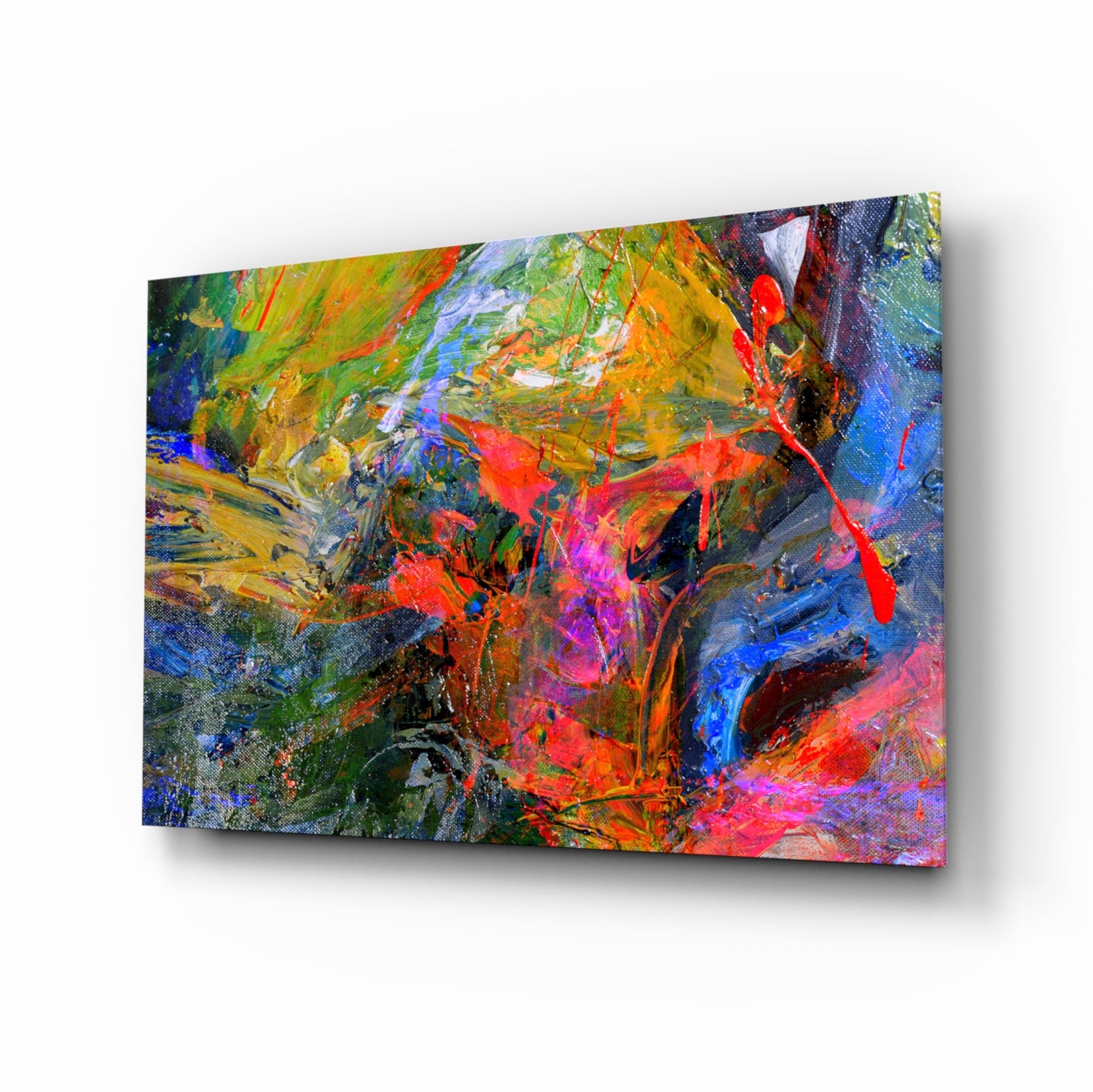 Color Explosion Glass Wall Art