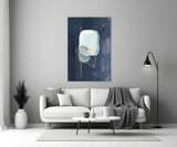 Abstract Gray Glass Wall Art