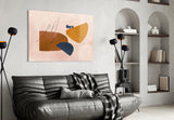 Abstract Brown Glass Wall Art