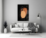 Abstract Black Glass Wall Art