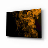 Orange Smoke Glass Wall Art