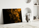 Orange Smoke Glass Wall Art