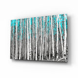 Blue Forest Glass Wall Art