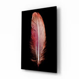 Tile Feather Glass Wall Art