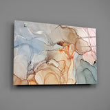 Soft Marble Pattern Glass Wall Art