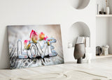 Love Glass Wall Art