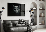 Cat Glass Wall Art