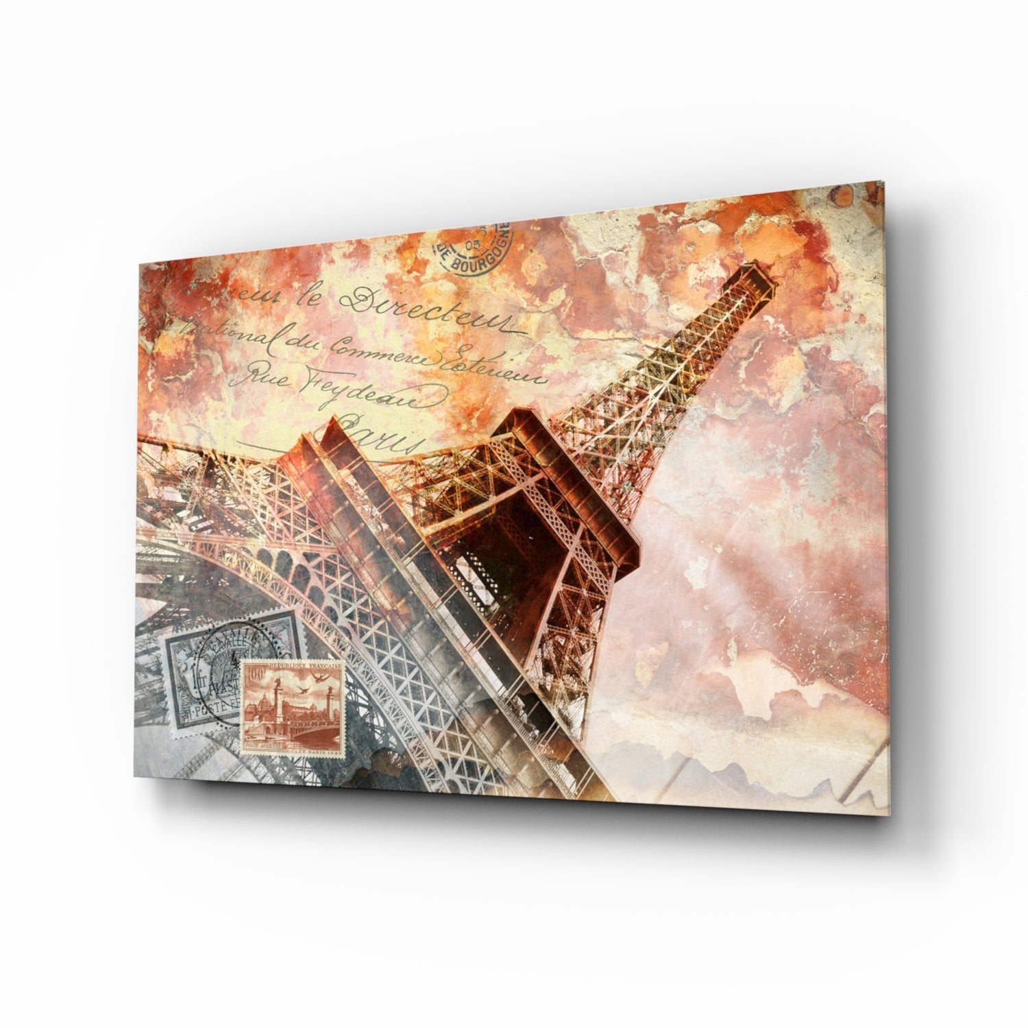 Eiffel Glass Wall Art