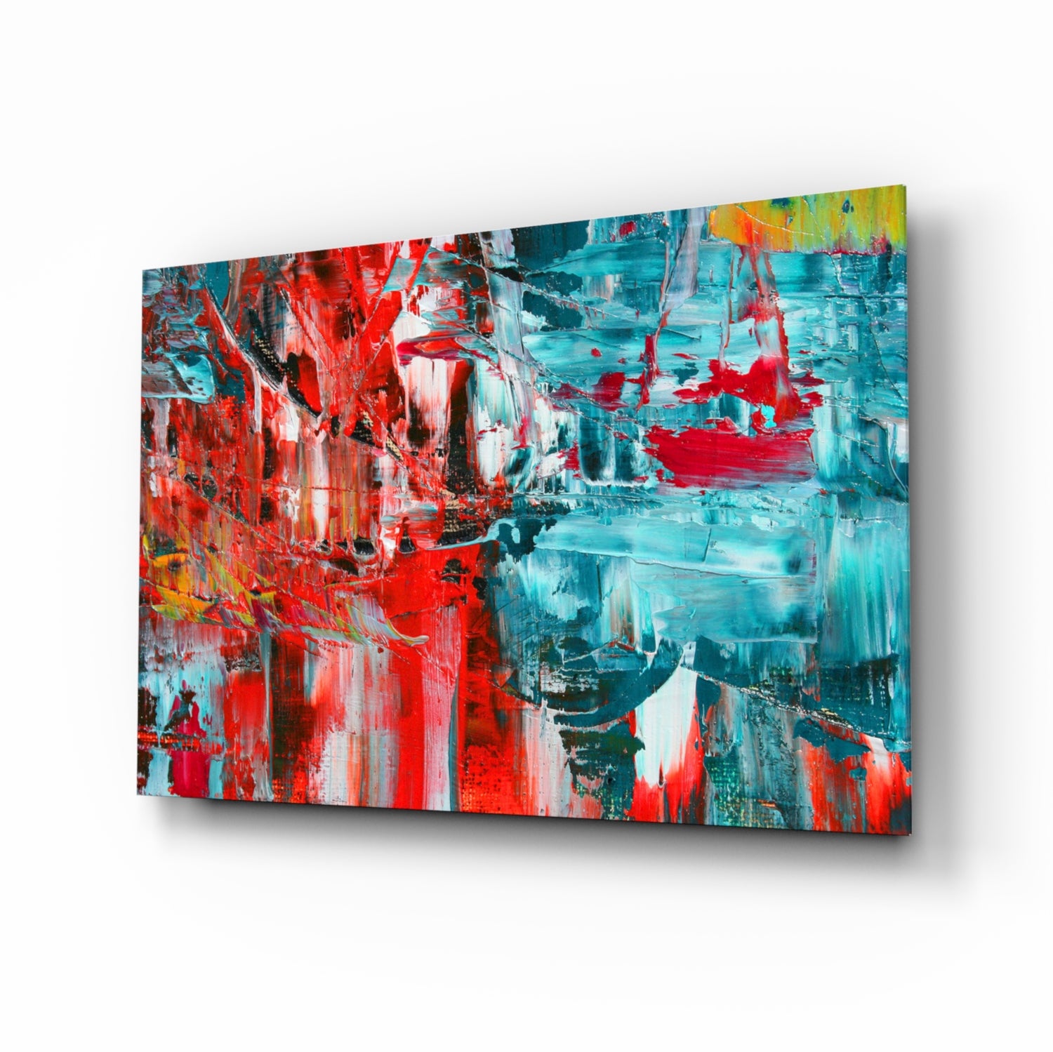 Abstract Reflection Glass Wall Art