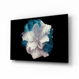 Blue Flower Glass Wall Art