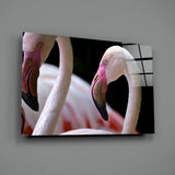 Flamingo Glass Wall Art