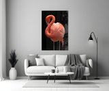 Flamingo Glass Wall Art