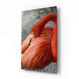 Flamingo Glass Wall Art