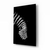 Zebra Glass Wall Art