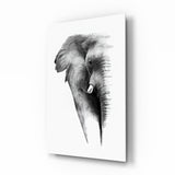 Elephant Glass Wall Art