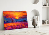 Sunset Glass Wall Art