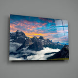 Mountains Glass Wall Art