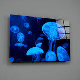 Jellyfish Glass Wall Art