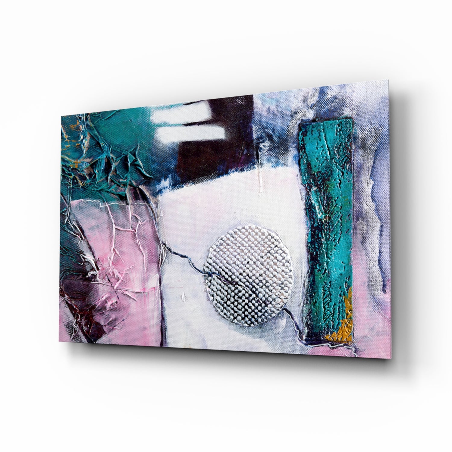 Abstract Texture Glass Wall Art